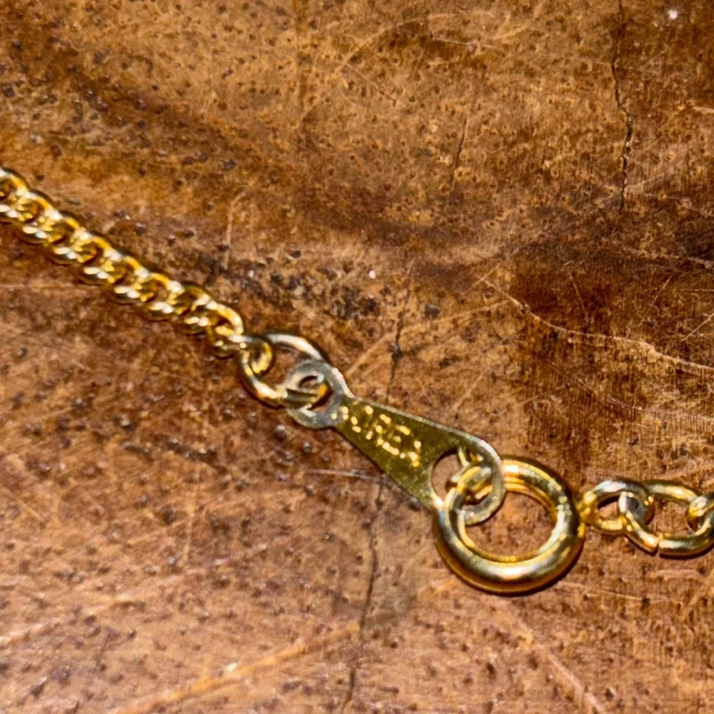 2 Hearts Entwined  9” Gold Chain Anklet Bracelet